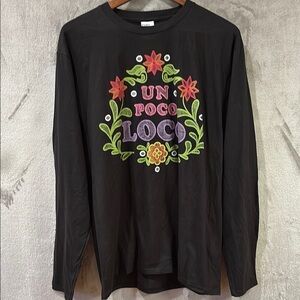 Disney Pixar Coco Un Poco Loco Long Sleeve Tee Sz L